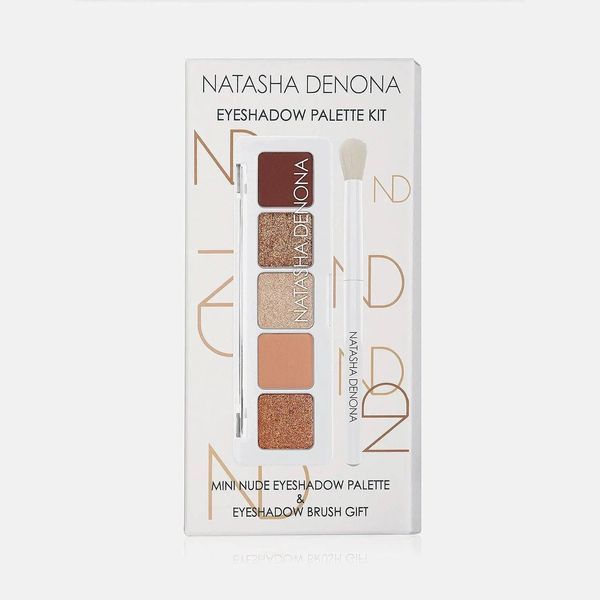 Палетка тіней Natasha Denona Mini Nude Eyeshadow Palette & Eyeshadow Brush Gift A00730 фото